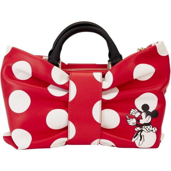 Crossbody Bag Faux Leather Mini Mouse Dots Zipper Unisex